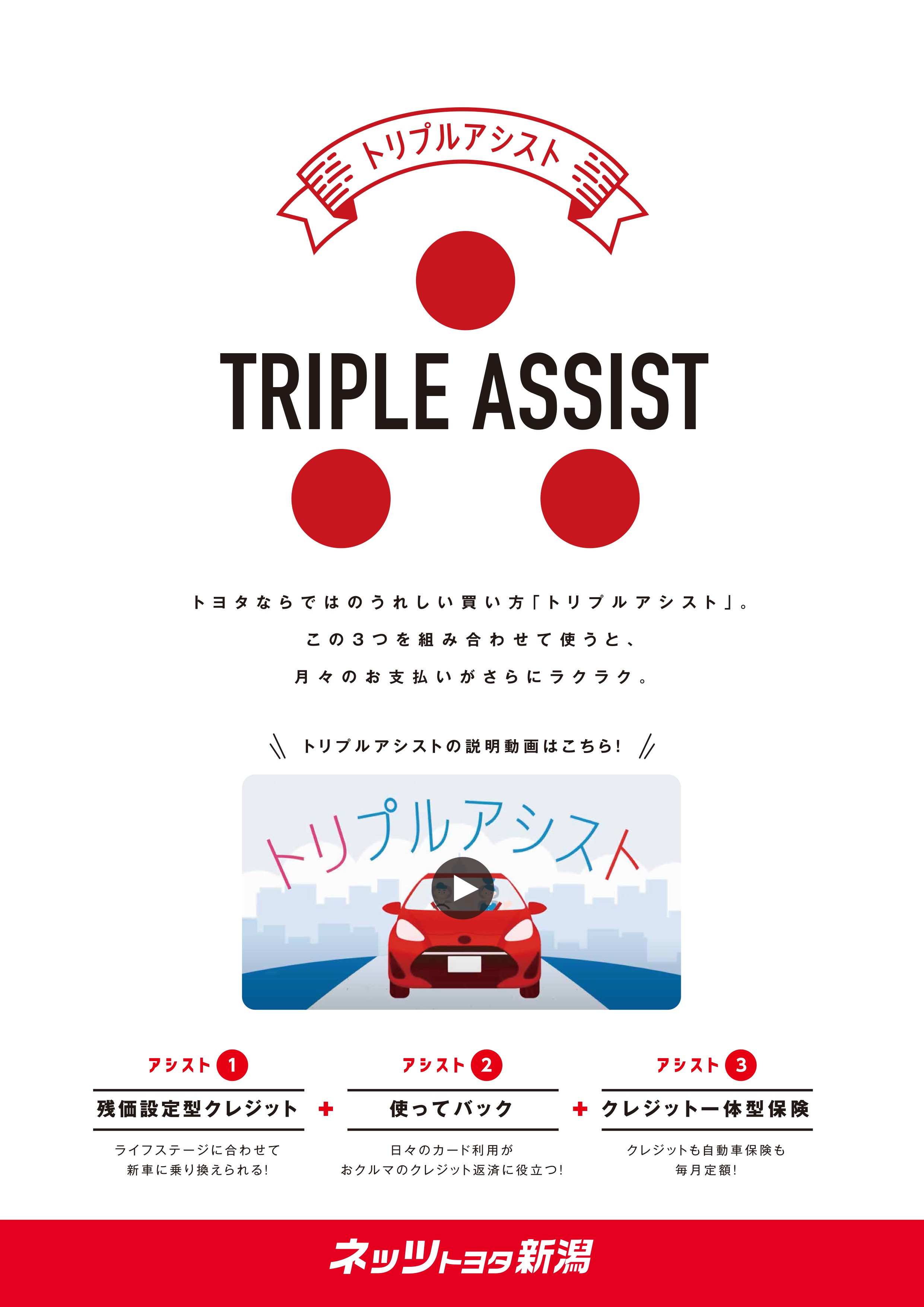 トリプルアシスト | ネッツトヨタ新潟株式会社